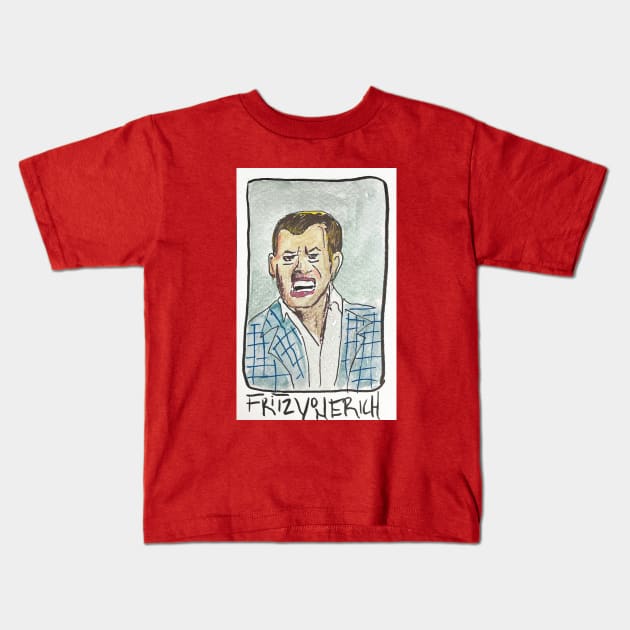 Fritz Von Erich Kids T-Shirt by ElSantosWorld